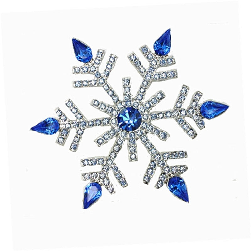 Alloy Jewelry Christmas Snowflake Brooch Gift