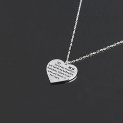 Heart-Shaped Engraved Necklace for Mother's Day Gift