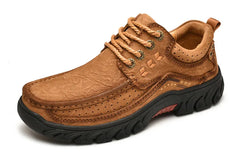 2025 New High Quality Men's Shoes 100% Genuine Leather Casual Shoes Waterproof Work Shoes Cow Leather Loafers Plus Size 38-46