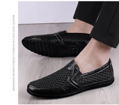 New Summer Men's Casual Shoes Breathable Mesh Men's Shoes Fashion Men Loafers Outdoor Non-slip Sneakers Light Walking Shoes