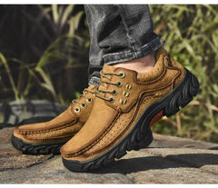 2025 New High Quality Men's Shoes 100% Genuine Leather Casual Shoes Waterproof Work Shoes Cow Leather Loafers Plus Size 38-46
