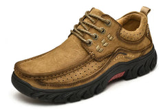2025 New High Quality Men's Shoes 100% Genuine Leather Casual Shoes Waterproof Work Shoes Cow Leather Loafers Plus Size 38-46