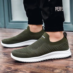 Men Vulcanize Shoes Mesh Men Shoes Lightweight Comfortable Men's Sneakers 2020 Autumn Fashion Slip On Flats Shoes Male Loafers