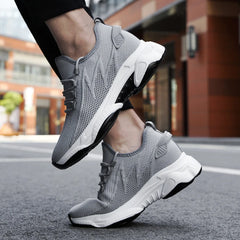 Chunky Lift Shoes Men Elevator Sneakers  Height Increase Insole 6cm  Mesh Summer Plus Size 36-46