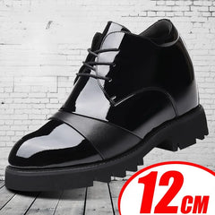 New Inner Heightening Shoes Men's Invisible Inner Heightening 12cm Elevator Shoes Deodorant Business Men's Formal Leather Shoes