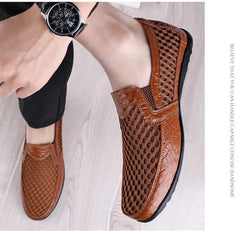 New Summer Men's Casual Shoes Breathable Mesh Men's Shoes Fashion Men Loafers Outdoor Non-slip Sneakers Light Walking Shoes