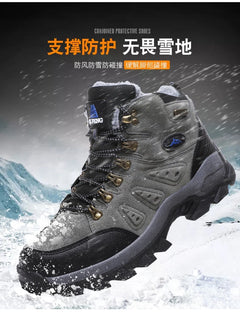 Men Boots Classic Outdoor Sports Hiking Shoes Trekking Foot Wear Winter Boot Non Slip Warm Seakers For Man Zapatos Para Hombre