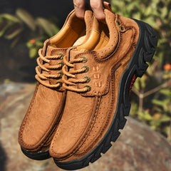 2025 New High Quality Men's Shoes 100% Genuine Leather Casual Shoes Waterproof Work Shoes Cow Leather Loafers Plus Size 38-46