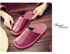 Inexpensive slippers house men indoor slides shoes big size 47 48 man mules closed toe faux leather slippers unisex couple shoes