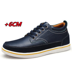 Men Elevator Shoes Genuine Leather Lift Casual Shoes Height Increase Shoes Insoles 6CM Tall Man Formal Shoes Taller Footwear