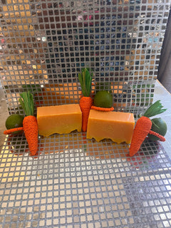 Carrot & Lime Soap with Lime & Vetiver Essential Oils X 1 bar soap per sale