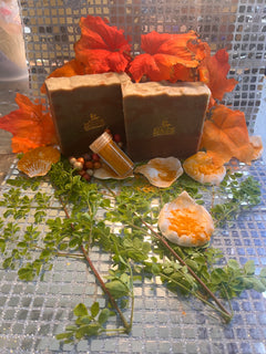 Moringa & Turmeric Soap with Orange Oil X 1 bar soap per sale