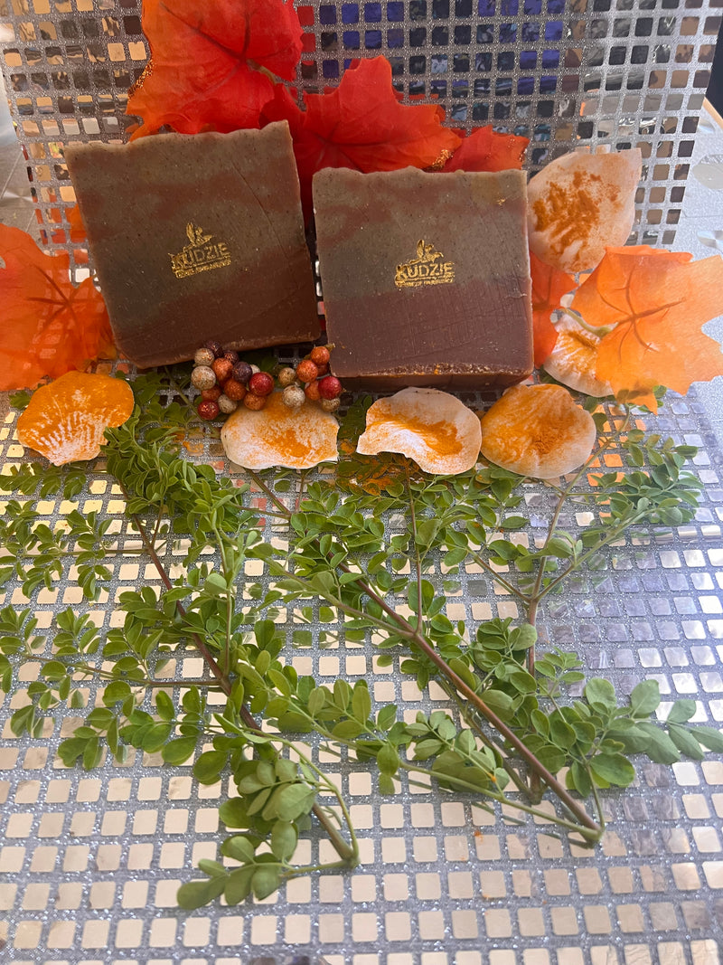 Moringa & Turmeric Soap with Orange Oil X 1 bar soap per sale