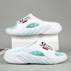 Men Slippers 2024 Summer New Platform Slides Sandals EVA Soft-sole Men Shoes Indoor Outdoor Walking Beach Shoes Flip Flops