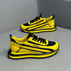 Chunky Sneaker Men Designer Retro Soft Sole Sport Shoes Fashion Casual Leather Fabric Breathable Height Increased Platform Shoes