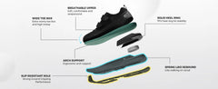 FitVille Diabetic Shoes for Men Extra Wide Width Adjustable Closure Walking Shoes Slip-on Sneakers for Foot Pain Relief Swollen