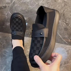 2025 Autumn New British Style Mens Casual Shoes Fashion Trend Board Shoes Male Flat Shoes Platform Business Casual Loafers Mens