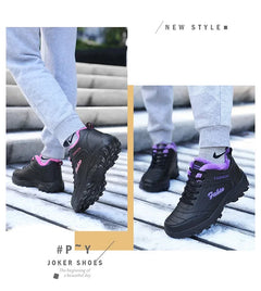 New 2025 Autumn Winter Sneakers Women Comfort Soft Sole Non Slip Casual Shoes for Women PU Waterproof Sport Shoes Zapatillas