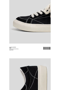 Men Skateboarding Shoes Canvas Thick Bottom Platform Shoes Comfortable Breathable Vulcanized Shoes Casual Sneakers Student Shoe
