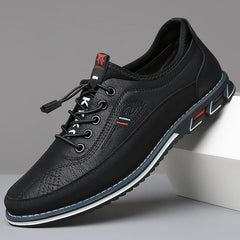 New Men's Leather Flat Casual Shoes Soft Sole Slip on Loafers Business Formal Shoes for Men Zapatos Casuales De Hombre Plus Size