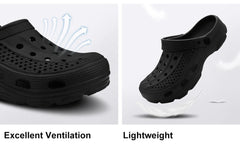 Comwarm Men Clogs Slippers Breathable Garden Sandals Non-Slip Comfort Beach Shoes Men Sandals Indoor Outdoor Casual Fishing Shoe
