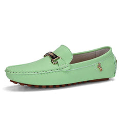 YRZL Men's Loafers Dress Office Shoes Men PU Leather Casual Shoes Lightweight Breathable Comfortable Slip on Driving Shoes Men