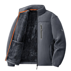 Men's Outdoor Fleece Jacket Autumn Winter Thickened Polar Fleece with Added Insulation New Season Warm Casual Coat