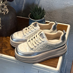 AIYUQI 2026 New Women's sneakers Shoes Flat Casual Women Skateboard Shoes Lace-Up Leopard Print female Dexterity Shoes