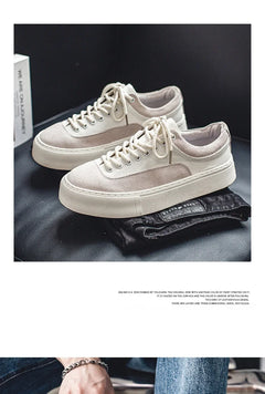 Korean Fashion Casual Canvas Sneakers Men Harajuku Platform Canvas Shoes Man Breathable Men's Vulcanized Shoes Zapatos De Lona