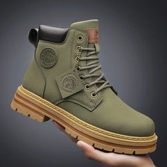 2026 Winter Ankle Boots Men's Boots Outdoor Yellow Boots Classic Design High Top Men Casual Shoes Botas Para Hombre