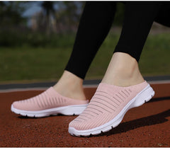Men Slippers Summer Mesh Breathable Home Indoor Slippers Men Thick Bottom Slides Fashion Couple Walking Shoes Chanclas Hombre