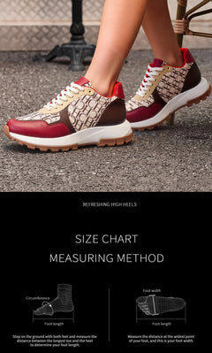 Women's Vulcanized Shoes 2025 Winter New Anti slip Outdoor Walking Shoes Wine Red Women's Shoes