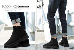 Men Boots Elevator Shoes Hidden Heels Canvas Heightening Shoes For Man Hidden Heels Increase Insole 10CM 8CM Sports Height Shoes