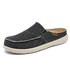 Men's Canvas Shoes Summer 2023 New Lightweight Breathable Soft Slip on Casual Shoes Fashion Beach Vacation Loafers Men Footwear