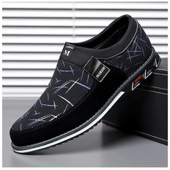 Business Men Leather Shoes for Men 2025 New Comfort Trend Flat Work Shoes Casual Moccasin Sneakers Slip on Big Size Male Loafers