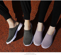 Men Slippers Summer Mesh Breathable Home Indoor Slippers Men Thick Bottom Slides Fashion Couple Walking Shoes Chanclas Hombre