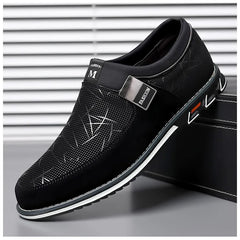 Business Men Leather Shoes for Men 2025 New Comfort Trend Flat Work Shoes Casual Moccasin Sneakers Slip on Big Size Male Loafers