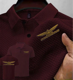 New Men's Polo Short sleeved Goldwing GL1800 Japan Motocycles Tee Ice Silk Breathable Fashion T-Shirt Male Clothes Lapel Tops