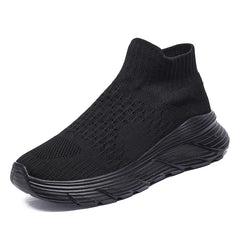 Soft Light Sneakers Men and Women Plus Size 35-46 Unisex Sports Shoes Thick Sole Cushioning EVA Slip On Ankle Socks Shoes