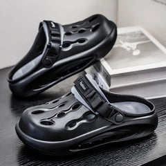 Couple Style Men's and Women's Summer Outdoor Hollow Anti-Slip Beach Shoes, Anti-Odor Dual-Purpose Sandals and Slippers