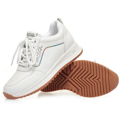Women Versatile Non-slip Spring Autumn Soft Sole Soft Leather Shoes Fashion Breathable Lace-Up Solid Casual Flat Sneakers