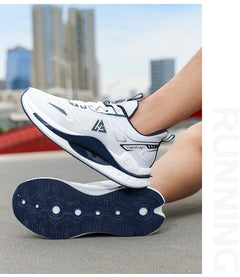 Lightweight Breathable Running Shoes Men Popcorn Shock Absorption Sneakers Flexible Anti Slip Outdoor Sports Shoes Summer Autumn