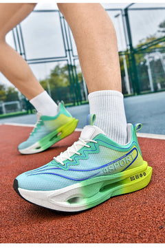 Running Shoes Carbon Board Speciality Marathon Men Sports Breathable Lightweight Women's Comfortable Athletic Nonskid Sneakers
