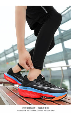 Road Running Shoes, Carbon Board Marathon, Boys' Summer Sports Shoes, Thick Soled Air Cushion, Genuine Running Shoes