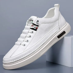 New Leather Shoes for Men Non-slip Sports Fashion Comfortable Sneakers Male Flat Slip-on Casual Brand Men's Casual
