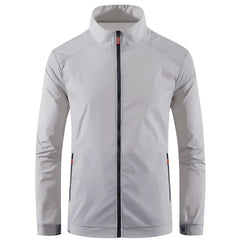 Men's sun protection clothes for summer ultra-thin breathable ice silk trendy fashion UV resistant air conditioning jacket jacke