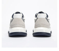 CHCH Women's Tennis Shoes 2024 Spring New Bull Leather+Fabric Spliced Casual Sports Shoes