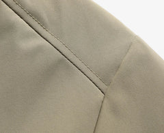 Spring Autumn Winter New Fashion Men’s Casual Trendy Color-coded Loose Fake 2 Piece Set Jacket Male Hooded Coats Clothes Tops