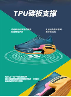 Men's Basketball Shoes Breathable Cushioning Non-Slip Wearable Runing Shoes Gym Training Athletic Basketball Sneakers for Women