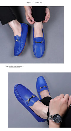 MAEDEF Men's Loafers 2024 Spring Autumn Fashion Shoes Men Classic Brand High Quality Leather Comfy Drive Shoes Boat Casual Shoes